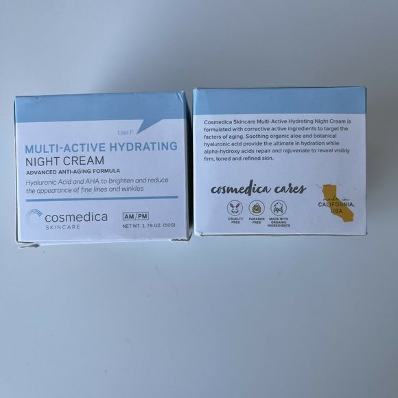 COSMEDICA Multi-Active Hydrating Night Cream,  LOT OF 2  EXP. 12/2022 - Picture 8 of 9